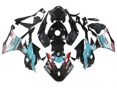 Hellblau Matt Schwarz Petronas 2023-2024 BMW S1000RR Motorrad Verkleidung