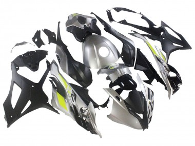 Silber Matt Schwarz Limetten Grün 2023-2024 BMW S1000RR Motorrad Verkleidung