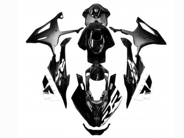 Glänzendes Schwarz Matt Schwarz Weiß 2023-2024 BMW S1000RR Motorrad Verkleidung