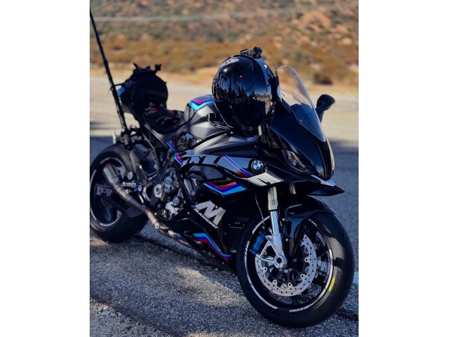 Schwarz Blau Rot 2023-2024 BMW S1000RR Motorrad Verkleidung