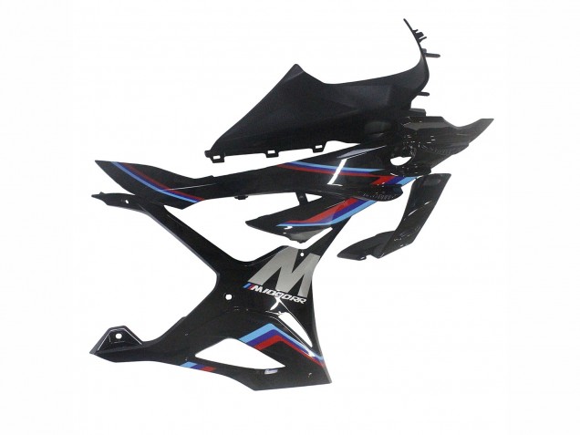 Schwarz Blau Rot 2023-2024 BMW S1000RR Motorrad Verkleidung