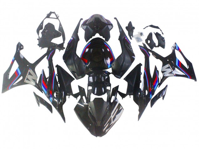 Schwarz Blau Rot 2023-2024 BMW S1000RR Motorrad Verkleidung