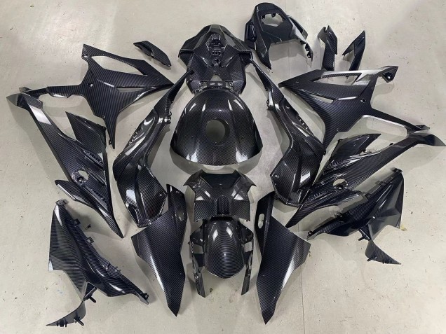 Glänzendes Schwarz Carbonfaser 2023-2024 BMW S1000RR Motorrad Verkleidung