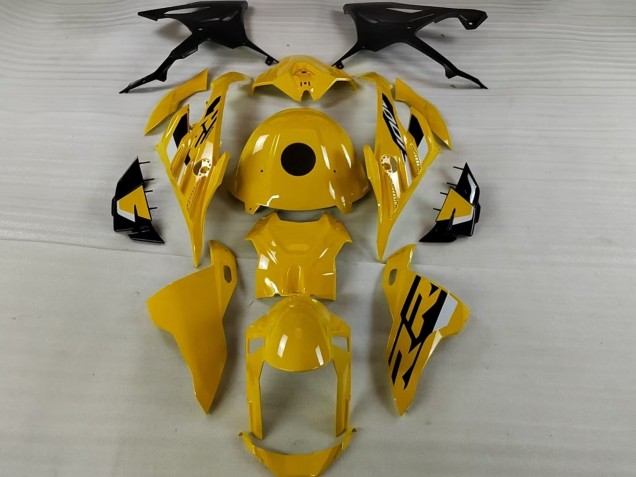 Glänzendes Gelb 2023-2024 BMW S1000RR Motorrad Verkleidung