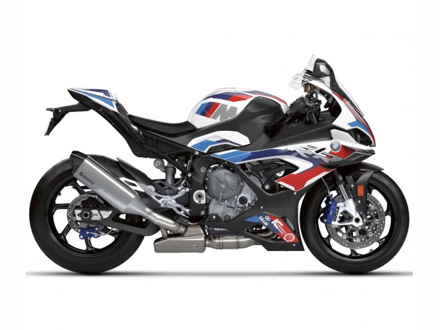 Weiß Blau Rot Matt Schwarz 2023-2024 BMW S1000RR Motorrad Verkleidung