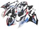 Weiß Blau Rot Matt Schwarz 2023-2024 BMW S1000RR Motorrad Verkleidung