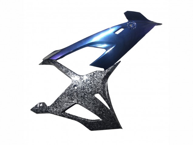 Gradient Blau Lila Geschmiedet Carbonfaser 2019-2022 BMW S1000RR Motorrad Verkleidung