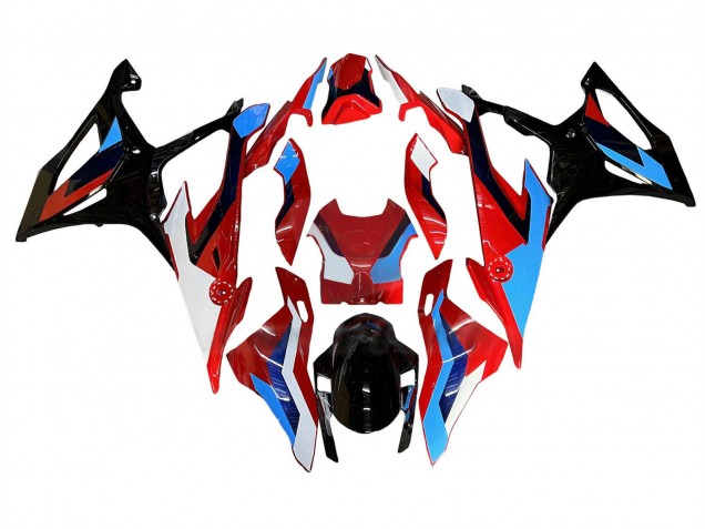 Schwarz Rot Blau Weiß 2019-2022 BMW S1000RR Motorrad Verkleidung