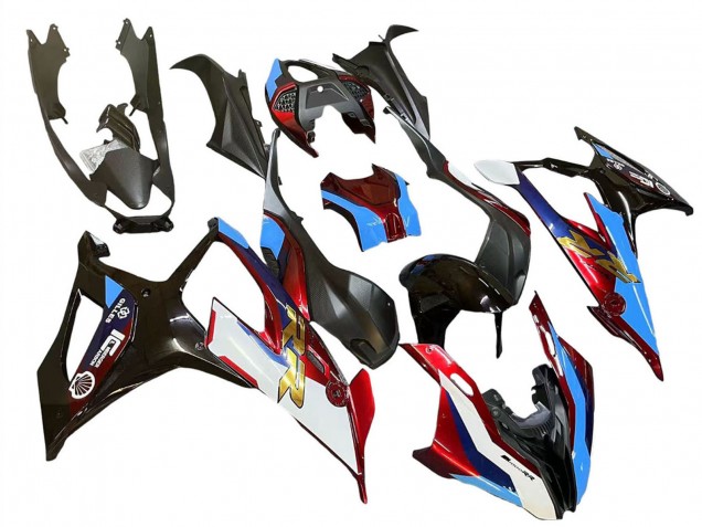 Schwarz Rot Blau 2019-2022 BMW S1000RR Motorrad Verkleidung