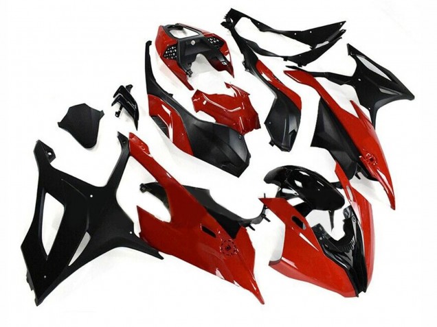 Schwarz Rot 2019-2022 BMW S1000RR Motorrad Verkleidung Kit