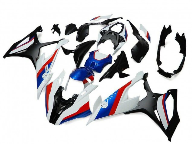 Schwarz Weiß Rot Blau 2019-2022 BMW S1000RR Motorrad Verkleidung