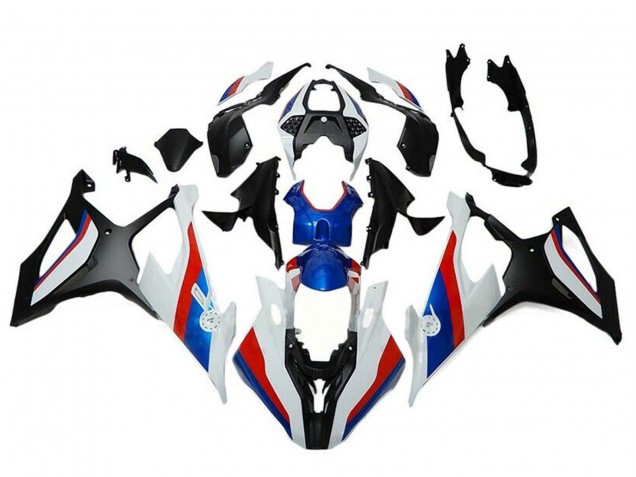 Schwarz Weiß Rot Blau 2019-2022 BMW S1000RR Motorrad Verkleidung