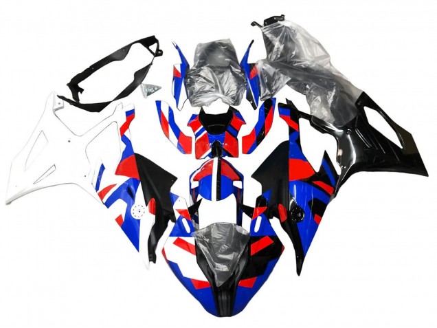 Blau Rot Weiß 2019-2022 BMW S1000RR Motorrad Verkleidung