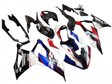 Blau Rot Weiß 23 2019-2022 BMW S1000RR Motorrad Verkleidung