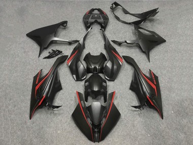 Matt Schwarz Rot 2019-2022 BMW S1000RR Motorrad Verkleidung