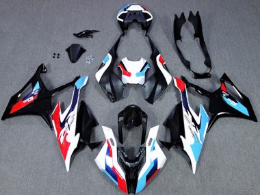 Schwarz Weiß Blau 2019-2022 BMW S1000RR Motorrad Verkleidung