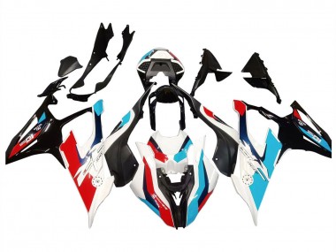 Schwarz Weiß Blau Rot 2019-2022 BMW S1000RR Motorrad Verkleidung