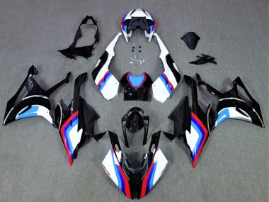 Schwarz Weiß Blau Rot 2019-2022 BMW S1000RR Motorrad Verkleidung