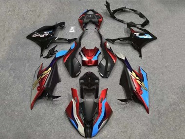 Weiß Blau Rot Schwarz 2019-2022 BMW S1000RR Motorrad Verkleidung Kit