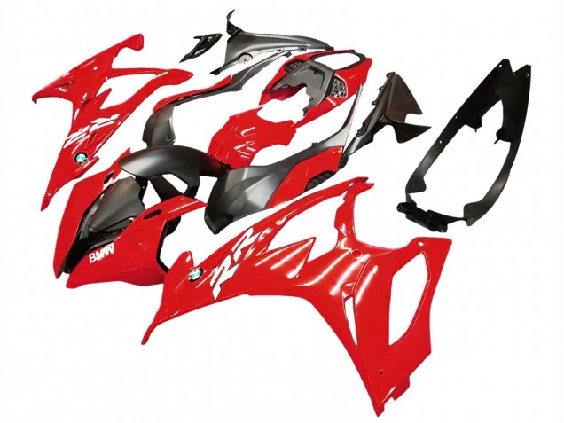 Rot Schwarz 2019-2022 BMW S1000RR Motorrad Verkleidung Kit