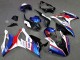 Weiß Blau Rot Smiths 2019-2022 BMW S1000RR Motorrad Verkleidung