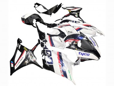Weiß Schwarz Rosa Oxford 2019-2022 BMW S1000RR Motorrad Verkleidung