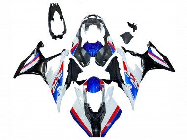 Weiß Blau Rot 2019-2022 BMW S1000RR Motorrad Verkleidung