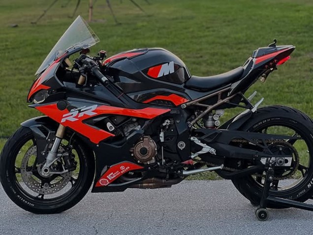 Rot Schwarz 2019-2022 BMW S1000RR Motorrad Verkleidung