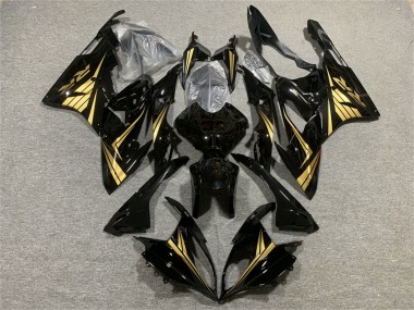 Gold Glänzendes Schwarz 2017-2018 BMW S1000RR Motorrad Verkleidung