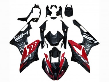 Rot Glänzendes Schwarz 2017-2018 BMW S1000RR Motorrad Verkleidung