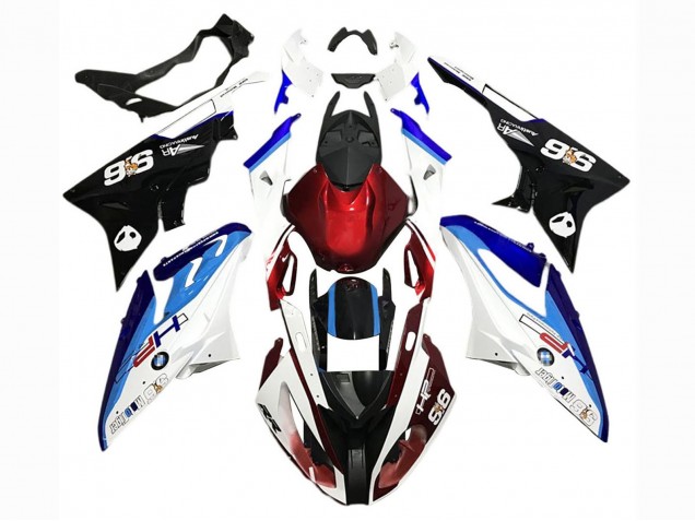 Weiß Blau Rot Schwarz 2017-2018 BMW S1000RR Motorrad Verkleidung