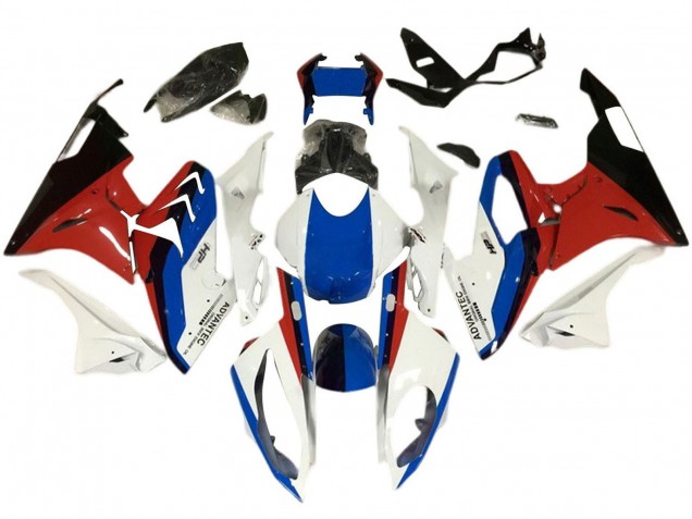 Weiß Blau Rot Schwarz 2017-2018 BMW S1000RR Motorrad Verkleidung