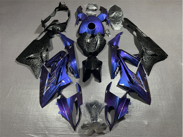 Blau Schwarz Geschmiedet Carbonfaser 2017-2018 BMW S1000RR Motorrad Verkleidung