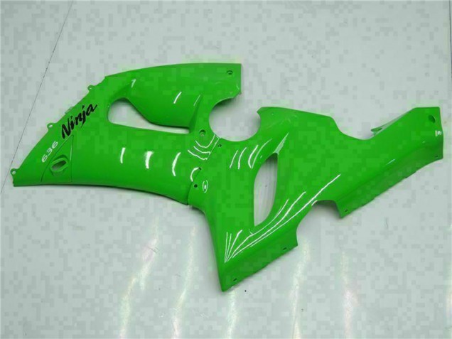 Grün 2005-2006 Kawasaki ZX6R Motorrad Verkleidung