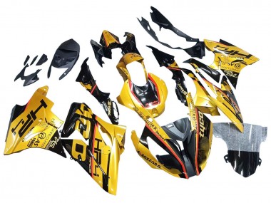 Gold Schwarz Tyco 2017-2018 BMW S1000RR Motorrad Verkleidung