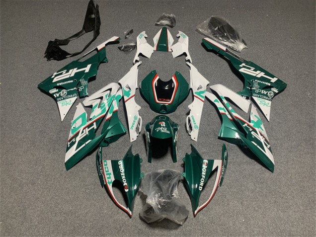 Weiß Grün 2017-2018 BMW S1000RR Motorrad Verkleidung