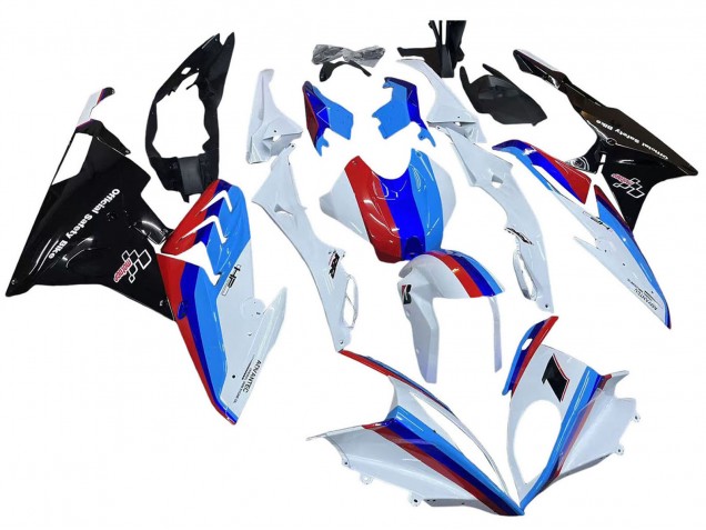 Weiß Rot Blau Glänzendes Schwarz 2015-2016 BMW S1000RR Motorrad Verkleidung Kit