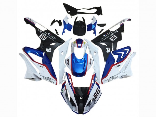 Weiß Rot Blau Matt Schwarz 2015-2016 BMW S1000RR Motorrad Verkleidung Kit