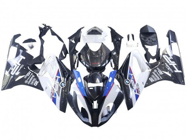 Weiß Blau Schwarz Carbonfaser 2015-2016 BMW S1000RR Motorrad Verkleidung