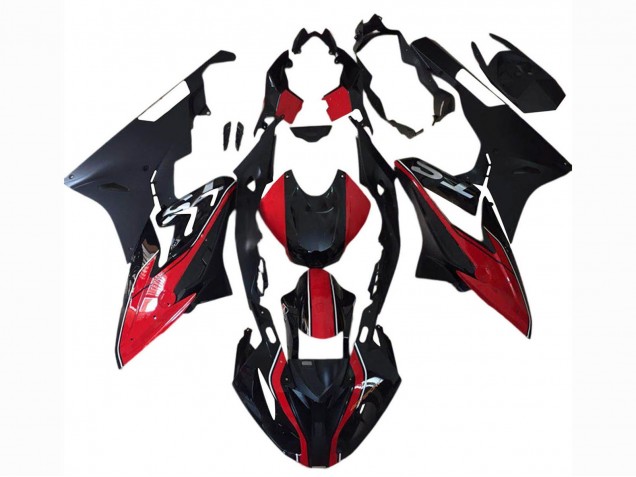 Rot Weiß Matt Schwarz 2015-2016 BMW S1000RR Motorrad Verkleidung