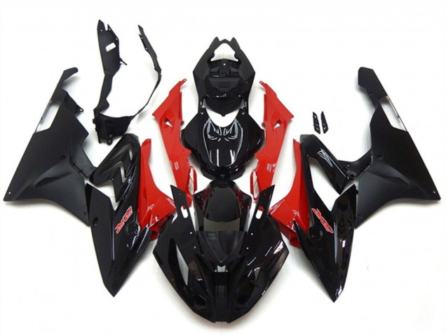 Rot Glänzendes Schwarz Matt Schwarz 2015-2016 BMW S1000RR Motorrad Verkleidung