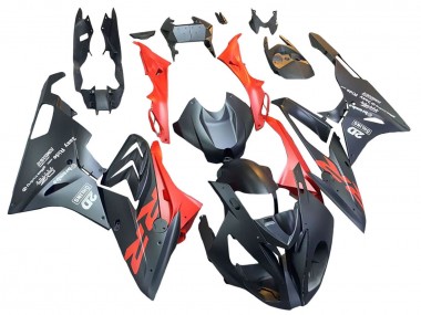 Matt Schwarz Rot 2015-2016 BMW S1000RR Motorrad Verkleidung
