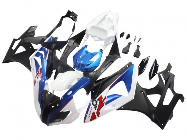 Weiß Blau Matt Schwarz 2009-2014 BMW S1000RR Motorrad Verkleidung