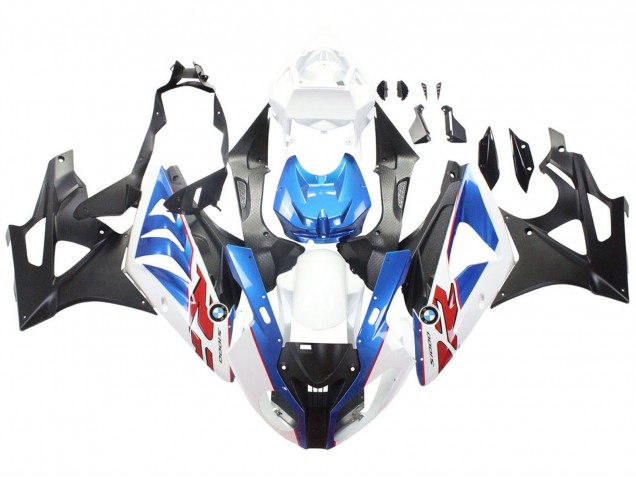 Weiß Blau Matt Schwarz 2009-2014 BMW S1000RR Motorrad Verkleidung