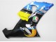 Blau Gelb Schwarz Hai 2005-2006 Kawasaki ZX6R Motorrad Verkleidung