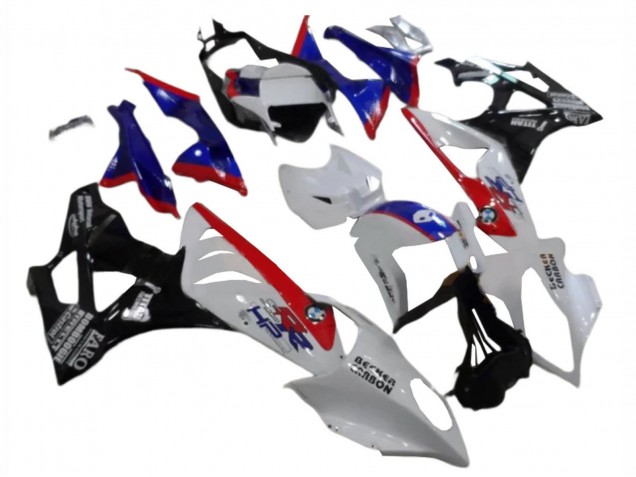 Weiß Rot Blau Glänzendes Schwarz 2009-2014 BMW S1000RR Abs Verkleidungen