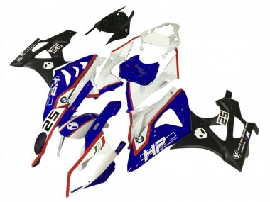 Weiß Rot Blau Schwarz HP 2009-2014 BMW S1000RR Motorrad Verkleidungen Kit