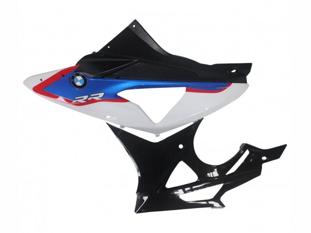 Weiß Rot Blau Glänzendes Schwarz HP Becker Carbon 2009-2014 BMW S1000RR Motorrad Verkleidung