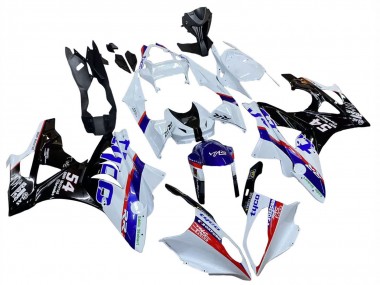 Weiß Rot Blau Schwarz Tyco 2009-2014 BMW S1000RR Motorrad Verkleidung