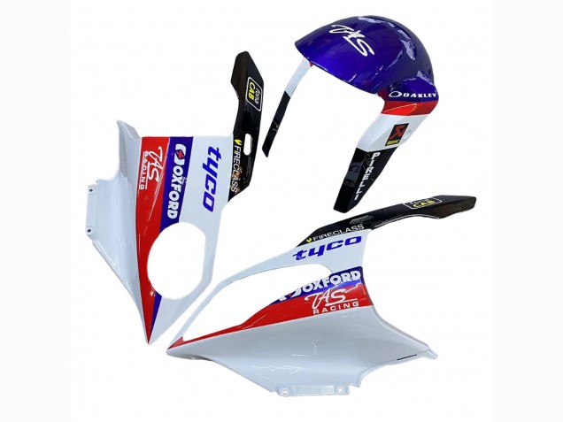 Weiß Rot Blau Schwarz Tyco 2009-2014 BMW S1000RR Motorrad Verkleidung